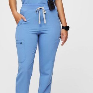 Figs Yola High Waisted 2.0 Ceil Blue Scrub Pants